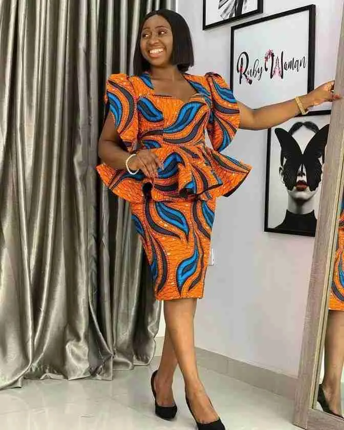 Traditional African Print Dress